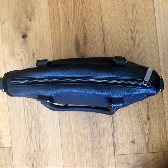 Status Anxiety large black leather tote bag - Picture 4 of 7